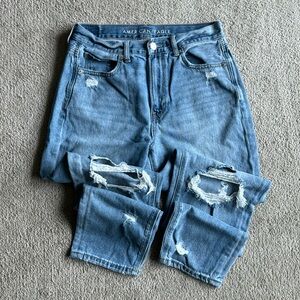 AE Distressed Mom Jean